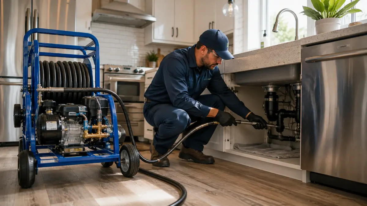 Kitchen Drain Hydro Jetting in Cardiff By The Sea