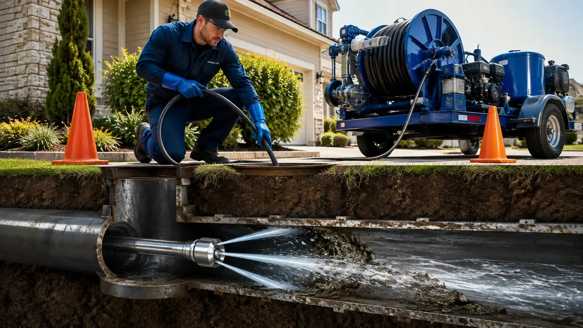 Main Sewer Line Hydro Jet Cleaning in Cardiff By The Sea