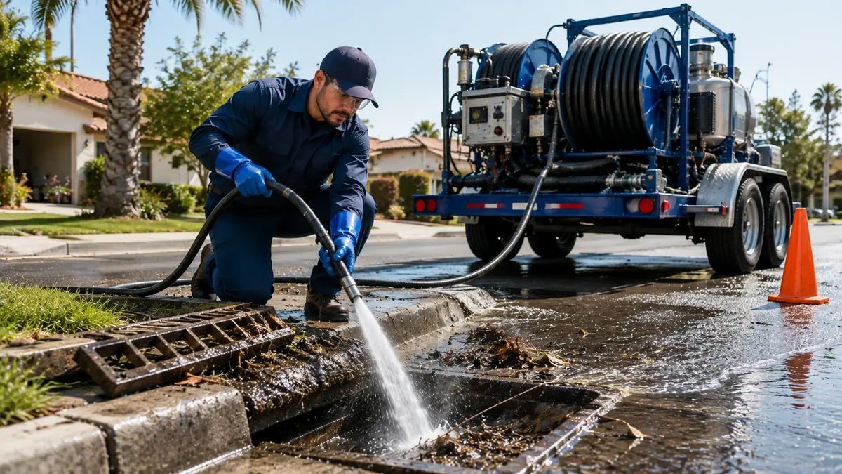 Storm Drain Hydro Jet Cleaning in Cardiff By The Sea